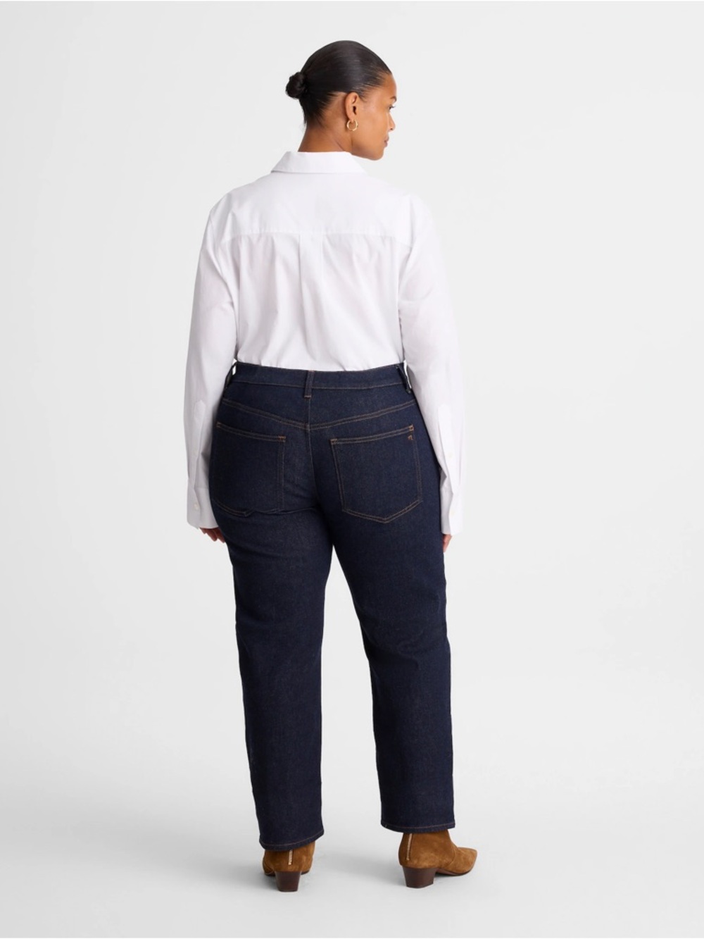 Madewell The Plus Jules Slim-Straight Jean in Rinse Wash Size 18W - Picture 2 of 6